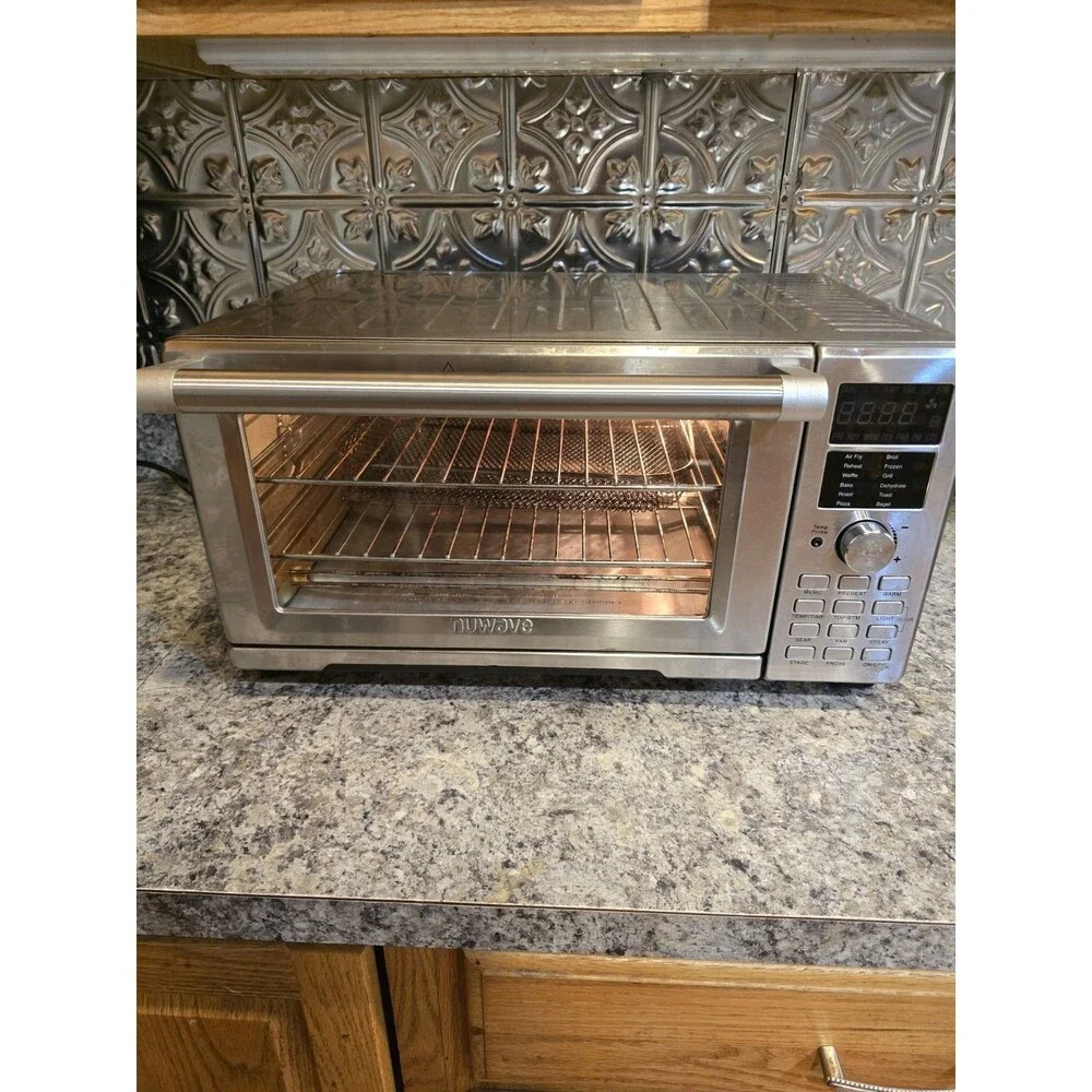 NuWave Bravo XL Smart Oven Air Fryer Convection Toaster Oven 30-Qt Stainless